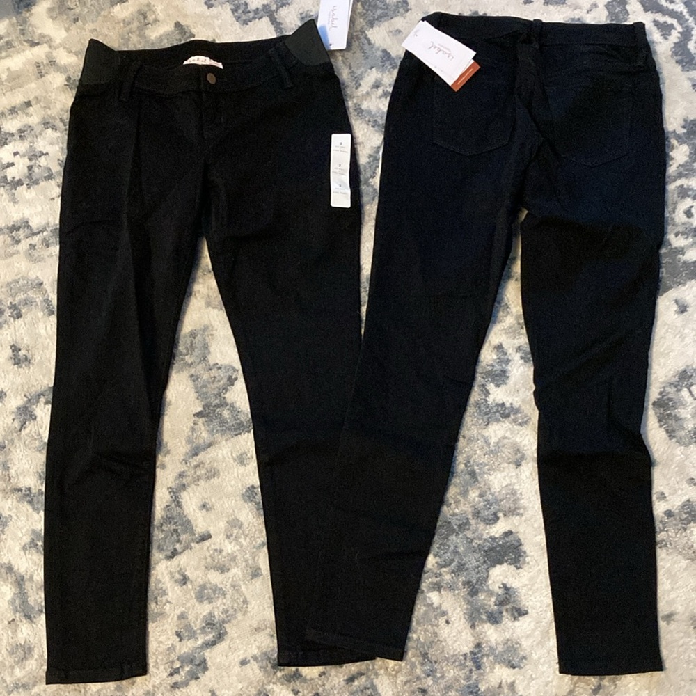 Ingrid and Isabel Black Maternity Skinny Pants